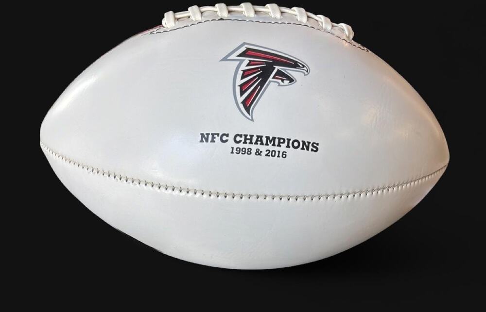Falcons Commemorative USED Leather Football